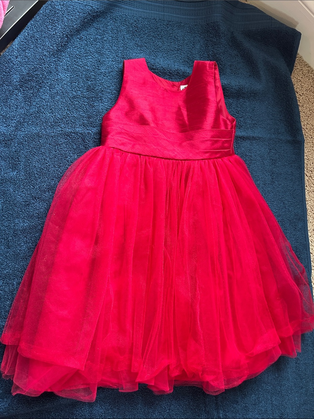 Cherokee Red Tulle Formal Dress for Girls